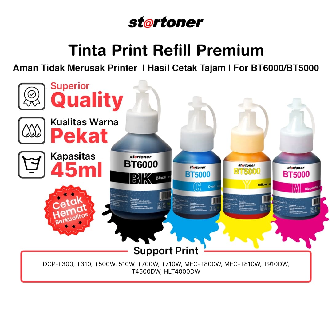 Toner printer Tinta Printer Brother Startoner BT6000 Ink For Brother kompatibel Brother